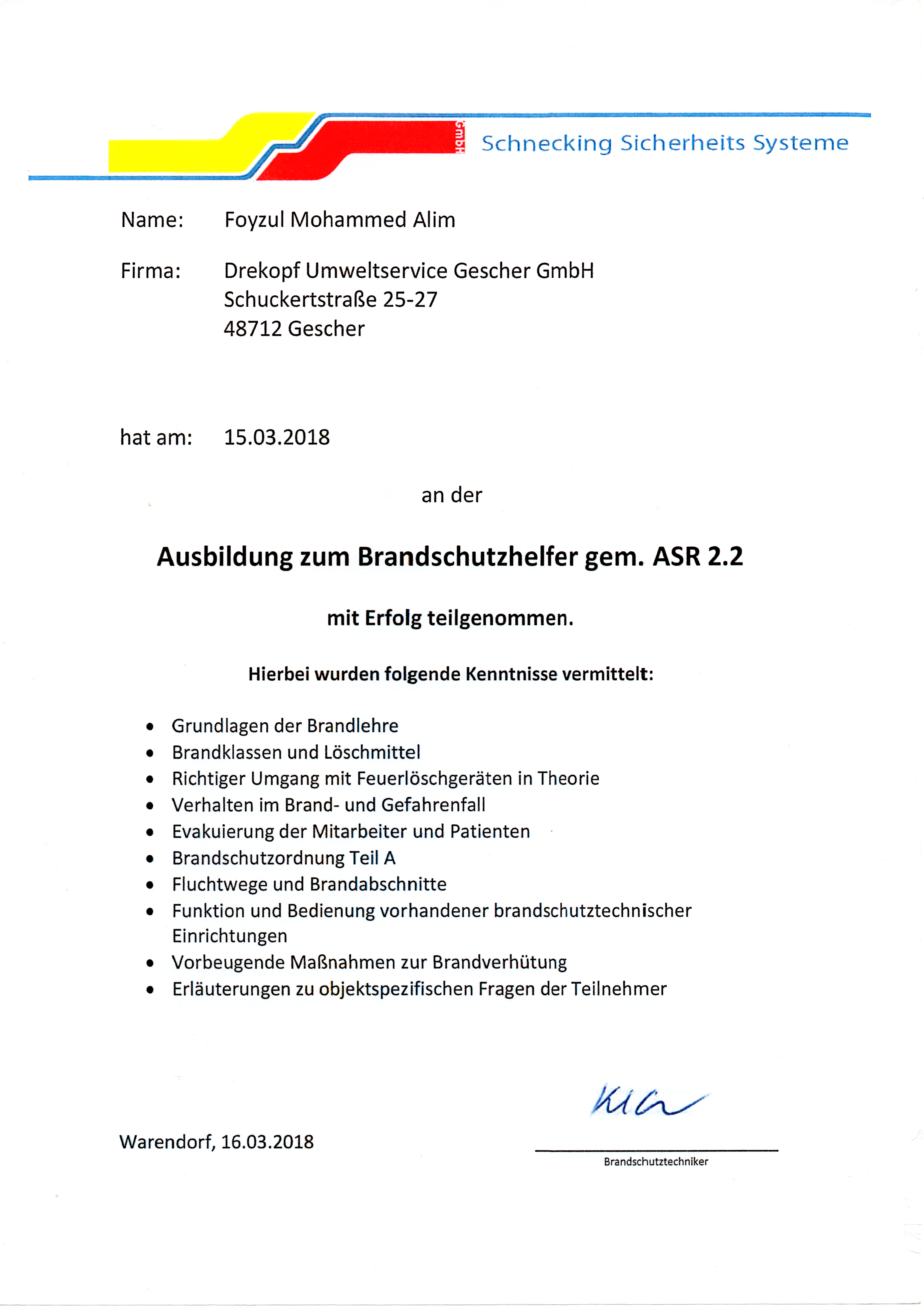 Brandschutz